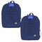 Bazic Products Classic Backpack, 17in., Navy Blue, 2PK 1060 - alternate 1